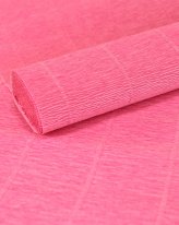 Бумага гофрированная 554 розовый  Италия  50см*2,5м 180гр.