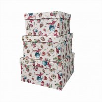 Набор коробок НГ № 75 Ёлочные Игрушки 3шт 19см*19см*9,5см 460000075043