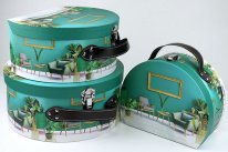 Коробка/набор из 3 шт. СУНДУЧЕК " " 27,2*23*14см  16 т.м.