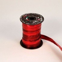 Лента Полисилк 12,5см*50м Красный/Бордо Италия