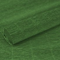 Бумага гофрированная 591 зеленый  Италия  50см*2,5м 180гр. 