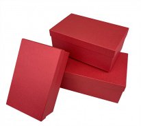 Набор коробок № 74 Прямоугольные Красный КТ 3шт" 23см*16см*9,5см