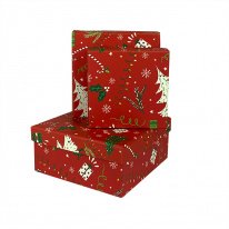 Коробка/набор НГ из 3 шт. КВАДРАТ 15*15*6,9см  60 т.м.