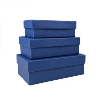 Набор коробок РР23 Люкс синий Мал.прямоуг.3шт" 15,5см*9см*5.6см