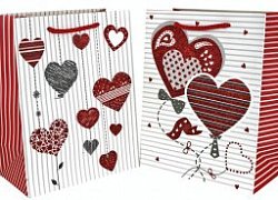 Бумажные подарочные пакеты с ручкой и без